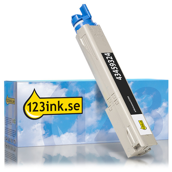 OKI 43459324 svart toner (varumärket 123ink) 035909 - 1