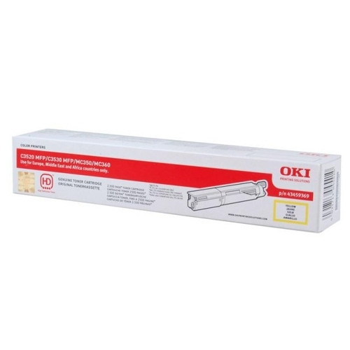 OKI 43459369 gul toner (original) 43459369 036066 - 1