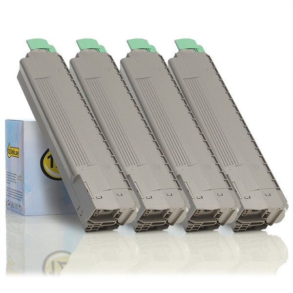 OKI 43487712/11/10/09 toner 4-pack (varumärket 123ink) 43698501C 130073 - 1