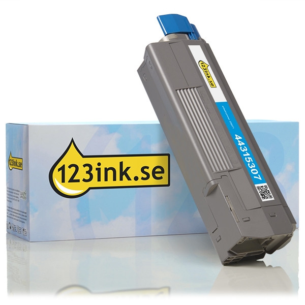 OKI 44315307 cyan toner (varumärket 123ink) 44315307C 036071 - 1