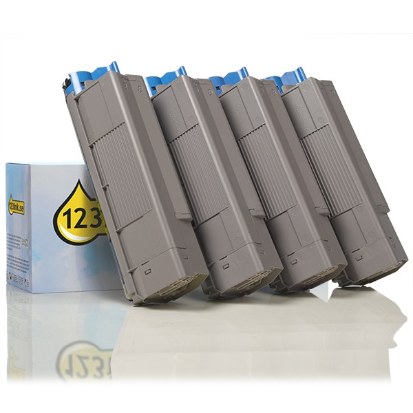 OKI 44315308/07/06/05 toner 4-pack (varumärket 123ink)  130057 - 1