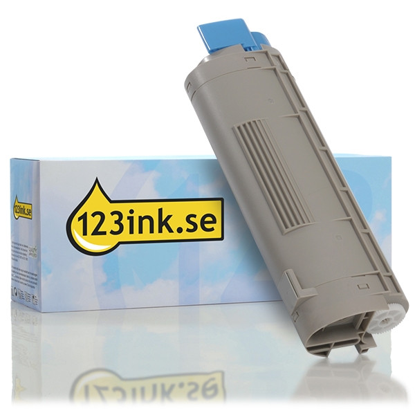 OKI 44318607 cyan toner (varumärket 123ink) 44318607C 036087 - 1