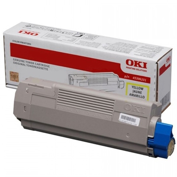 OKI 45396201 gul toner hög kapacitet (original) 45396201 036140 - 1