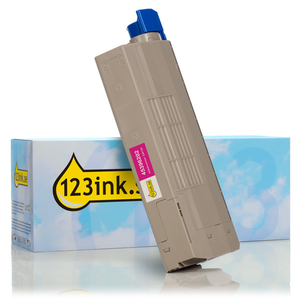 OKI 45396202 magenta toner hög kapacitet (varumärket 123ink) 45396202C 036139 - 1