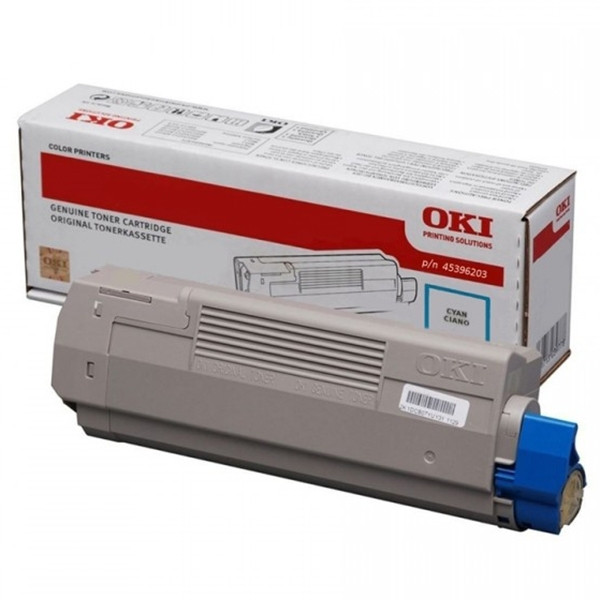 OKI 45396203 cyan toner hög kapacitet (original) 45396203 036136 - 1