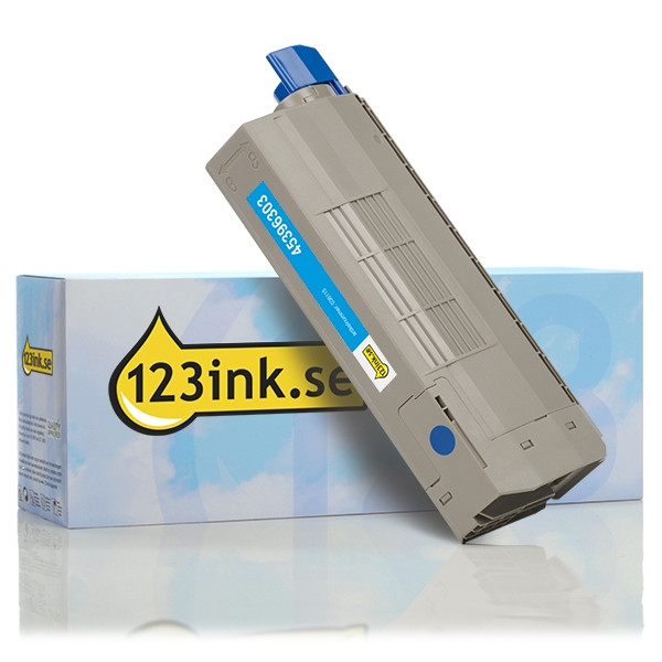 OKI 45396303 cyan toner (varumärket 123ink) 45396303C 036115 - 1