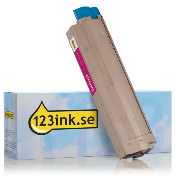 OKI 45862815 magenta toner hög kapacitet (varumärket 123ink) 45862815C 042719 - 1