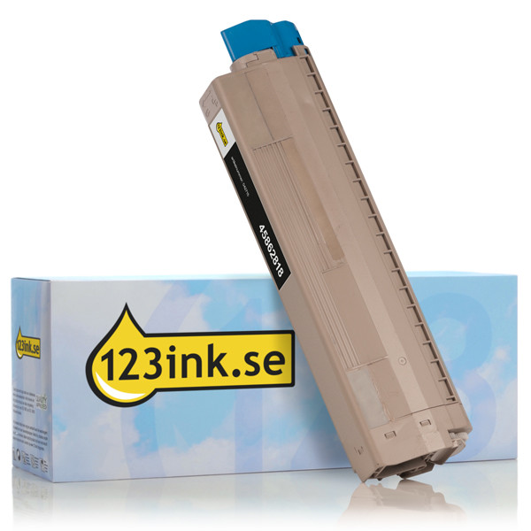 OKI 45862818 svart toner hög kapacitet (varumärket 123ink) 45862818C 042715 - 1