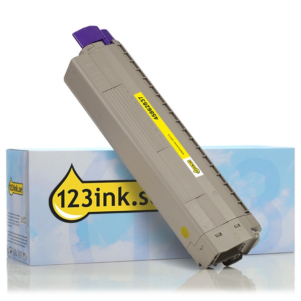 OKI 45862837 gul toner (varumärket 123ink) 45862837C 042713 - 1