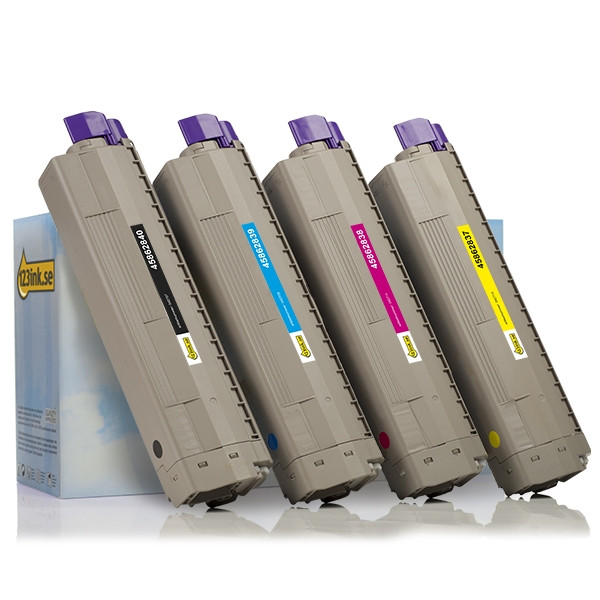 OKI 45862840/39/38/37 toner 4-pack (varumärket 123ink)  130091 - 1