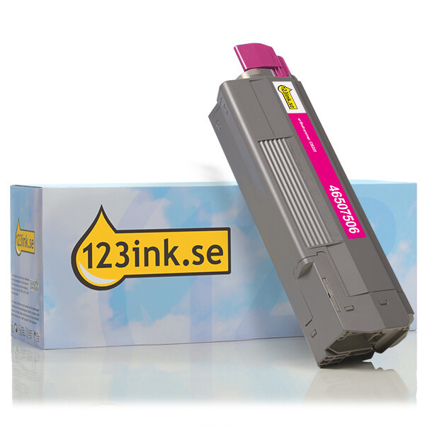 OKI 46507506 magenta toner (varumärket 123ink) 46507506C 036205 - 1