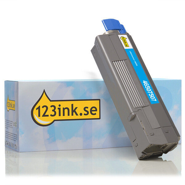 OKI 46507507 cyan toner (varumärket 123ink) 46507507C 036203 - 1