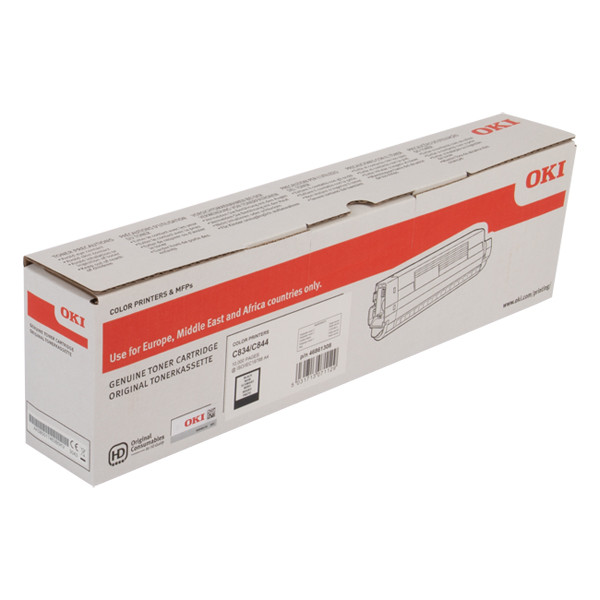 OKI 46861308 svart toner hög kapacitet (original) 46861308 042766 - 1