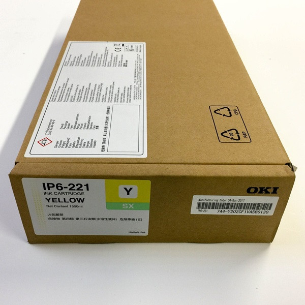 OKI IP6-221 gul bläckpatron (original) IP6-221 042902 - 1