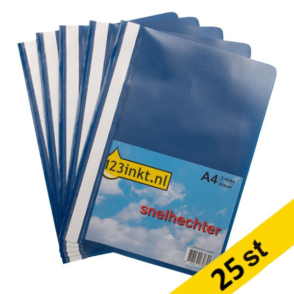 Offertmapp A4 | 123ink blå | 25st 300546 - 1
