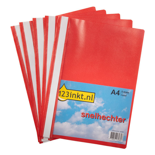 Offertmapp A4 | 123ink röd | 5st 300450 - 1