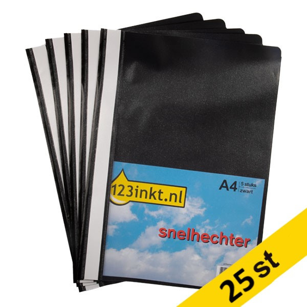 Offertmapp A4 | 123ink svart | 25st 300545 - 1