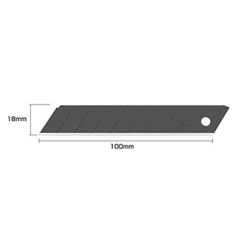 Olfa Brytblad | 18mm | Olfa LBB-10B | svart | 10st LBB-10B 219742 - 1