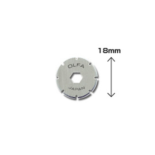 Olfa Reservperforeringsblad roterande | 18mm | Olfa PRB18-2  för RTY-4 | 2st PRB18-2 219708 - 1