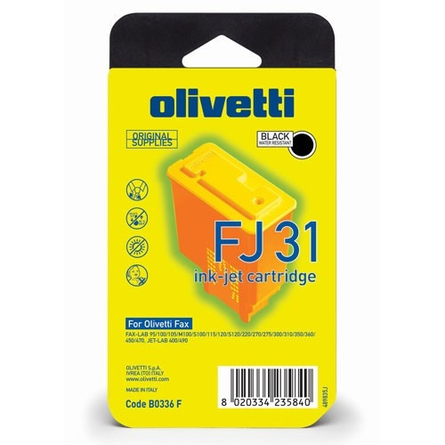 Olivetti FJ 31 (B0336 F) svart bläckpatron (original) B0336F 042380 - 1