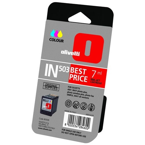 Olivetti IN503 (B0509) färgbläckpatron (original) B0509 042130 - 1