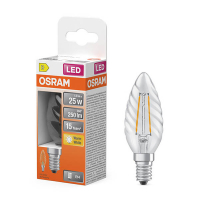 LED lampa E14 | B35 klar | 2700K | 1,8W (25W) [Osram] LOS02136