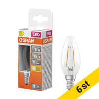 LED lampa E14 | B35 klar | 2700K | 1W (15W) [Osram] 6st LOS01856