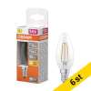 LED lampa E14 | B35 klar | 2700K | 1W (15W) [Osram] 6st LOS01856 - 1