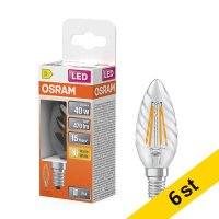 LED lampa E14 | B35 klar | 2700K | 3,4W (40W) [Osram] 6st LOS02141