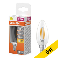 LED lampa E14 | B35 klar | 2700K | 5,5W (60W) [Osram] 6st LOS01190