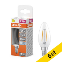 LED lampa E14 | B35 klar | 4000K | 1,8W (25W) [Osram] 6st LOS02135
