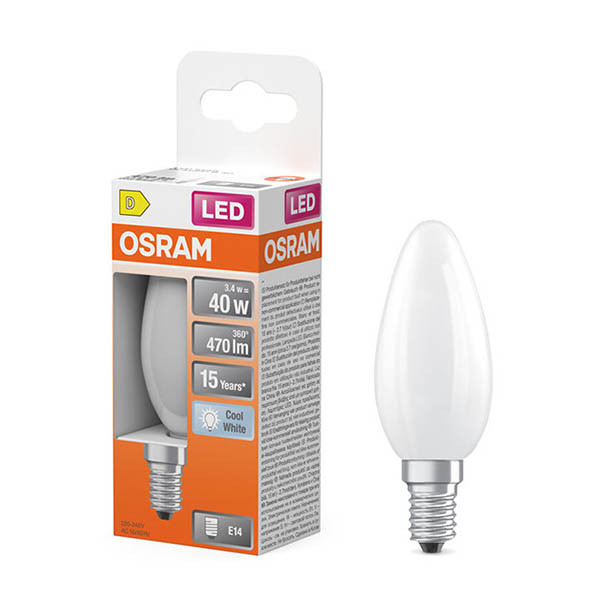 LED lampa E14 | B35 matt | 4000K | 3,4W (40W) [Osram] LOS02152 - 1