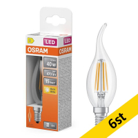 LED lampa E14 | C35T klar | 2700K | 3,4W (40W) [Osram] 6st LOS01800