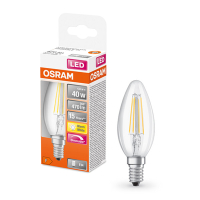 Osram LED lampa E14 | C35 klar | 2700K | 4,8W (40W) dimbar [Osram]  LOS00130