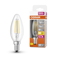 Osram LED lampa E14 | C35 klar | 2700K | 5,5W (60W) dimbar [Osram]  LOS00132