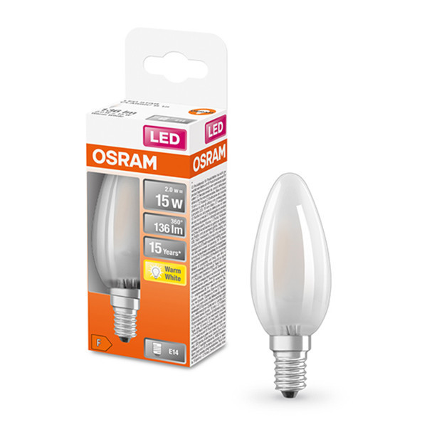 Osram LED lampa E14 | C35 matt | 2700K | 1,5W (15W) [Osram]  LOS00148 - 1