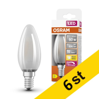 Osram LED lampa E14 | C35 matt | 2700K | 5,5W (60W) dimbar 6st [Osram]  LOS00141