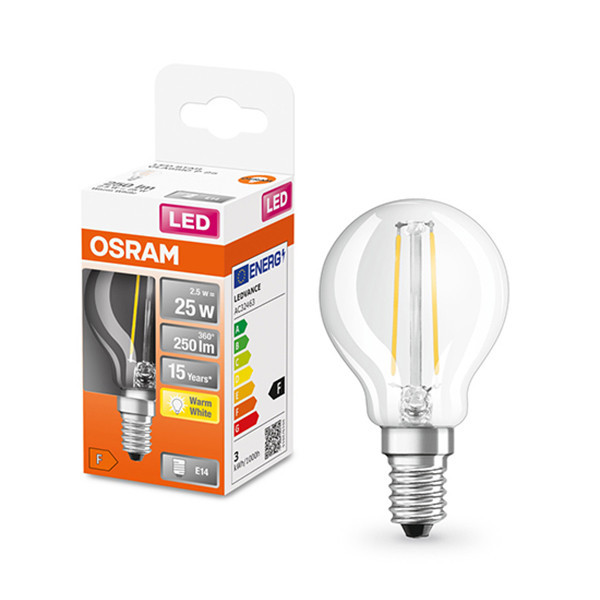 LED lampa E14 | P45 | 2700K | 2,5W (25W) [Osram] LOS00184 - 1