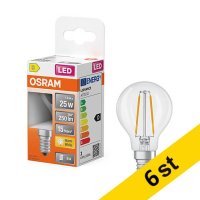 LED lampa E14 | P45 klar | 2700K | 1,8W (25W) [Osram] 6st LOS01892