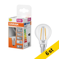LED lampa E14 | P45 klar | 4000K | 1,8W (25W) [Osram] 6st LOS02165