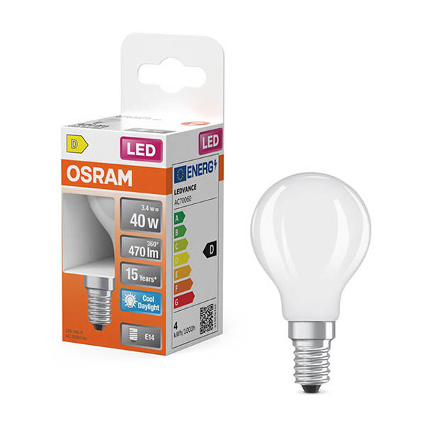 LED lampa E14 | P45 matt | 6500K | 3,4W (40W) [Osram] LOS02178 - 1