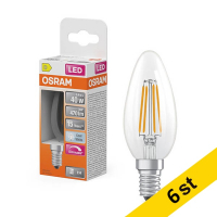 LED lampa E14 Dimbar | B35 klar | 4000K | 3,4W (40W) [Osram] 6st LOS02129