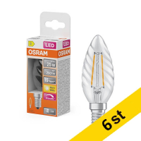 LED lampa E14 dimbar | B35 klar | 2700K | 1,8W (25W) [Osram] 6st LOS02101
