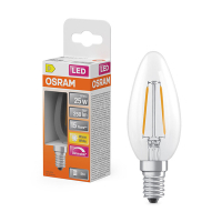 LED lampa E14 dimbar | B35 klar | 2700K | 1,8W (25W) [Osram] LOS01843