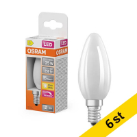 LED lampa E14 dimbar | B35 matt | 2700K | 1.8W (25W) [Osram] 6st LOS01850