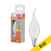 LED lampa E14 dimbar | BA40 matt | 2700K | 3,4W (40W) [Osram] 6st LOS01852 - 1