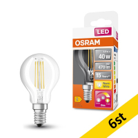 LED lampa E14 dimbar | P40 klar | 2200-2700K | 4W (40W) [Osram] 6st LOS00367