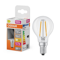 LED lampa E14 dimbar | P45 klar | 2700K | 1,8W (25W) [Osram] LOS01869