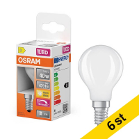 LED lampa E14 dimbar | P45 matt | 2700K | 3,4W (40W) [Osram] 6st LOS01882