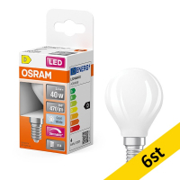 LED lampa E14 dimbar | P45 matt | 4000K | 3,4W (40W) [Osram] 6st LOS01802